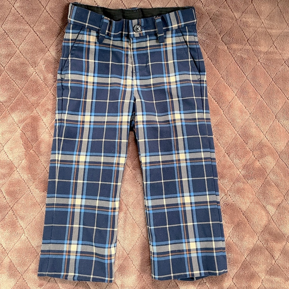 Toddler Janie and Jack plaid pants (18-24 months)